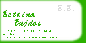 bettina bujdos business card